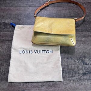 Louis Vuitton Vernis Yellow Shoulder Bag